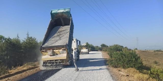 İlçeye 25 kilometrelik yol çalışması