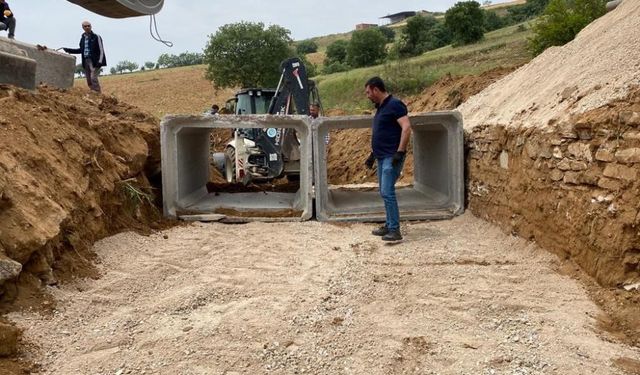  MASKİ'den Mersinli Mahallesi'nde menfez çalışması