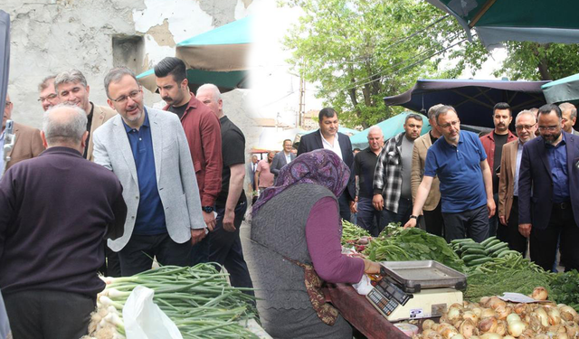 Bakan Kasapoğlu memleketinde pazar alışverişi yaptı