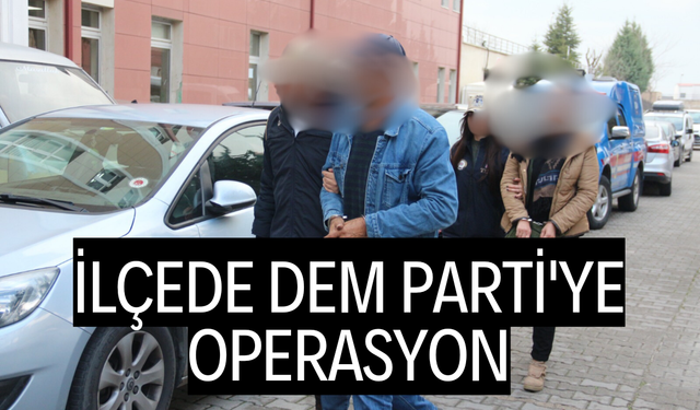 İLÇEDE DEM PARTİ'YE OPERASYON 