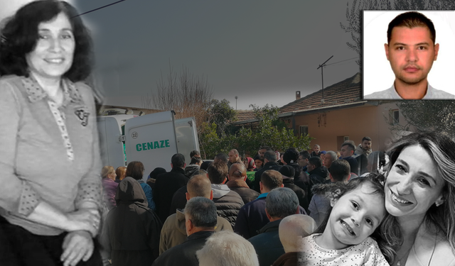 Kızını ve kayınvalidesini öldürüp intihar etmişti! Katliam yapan doçent, Manisa'da toprağa verildi