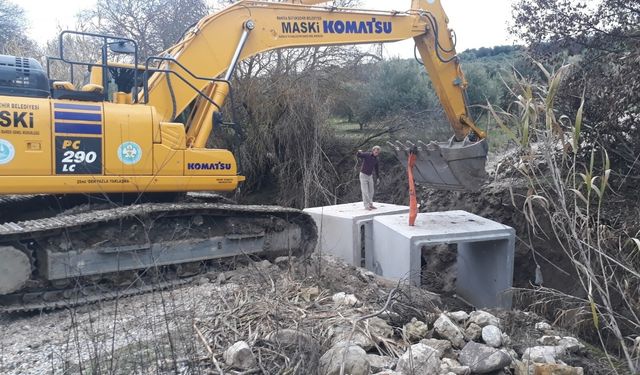 MASKİ dere yataklarında menfez montajlarına devam ediyor
