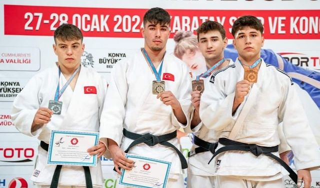 Judocular Konya'dan madalyalarla döndü
