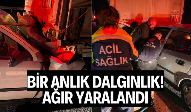 Bir anlık dalgınlık! Ağır yaralandı