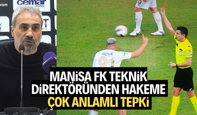 Manisa FK Teknik Direktörü hakemi böyle protesto etti