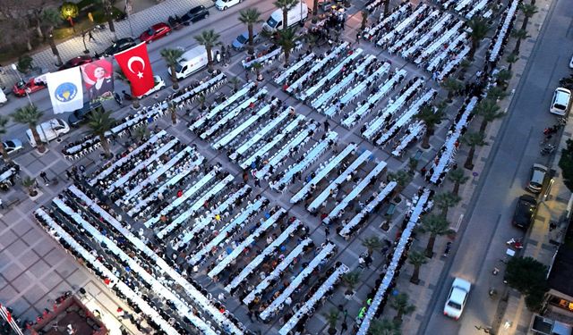 İlçede 3 bin 500 kişilik iftar sofrası