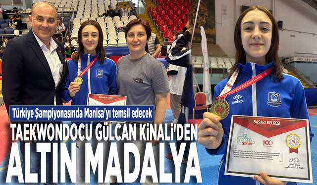 Taekwondocu Gülcan Kinali'den altın madalya