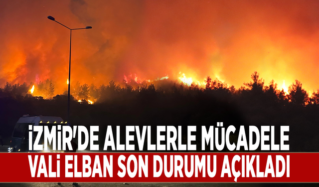 İzmir'de alevlerle mücadele: Vali Elban son durumu açıkladı