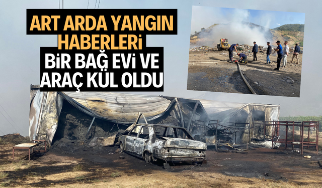 Manisa'da art arda yangınlar! 3 uçak, 2 helikopterle müdahale