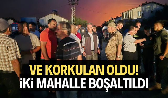 Gördes’teki orman yangını sürüyor: 2 kırsal mahalle boşaltıldı