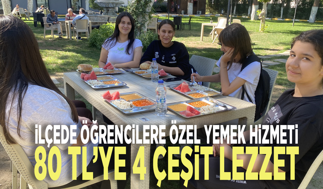 İlçede öğrencilere özel yemek hizmeti: 80 TL’ye 4 çeşit lezzet