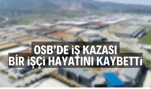 Manisa'da iş kazası: Bir işçi hayatını kaybetti