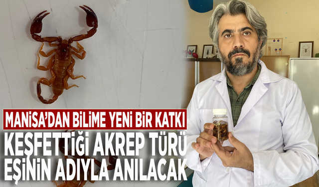 Manisa’dan bilime yeni bir katkı: Keşfettiği akrep türü eşinin adıyla anılacak