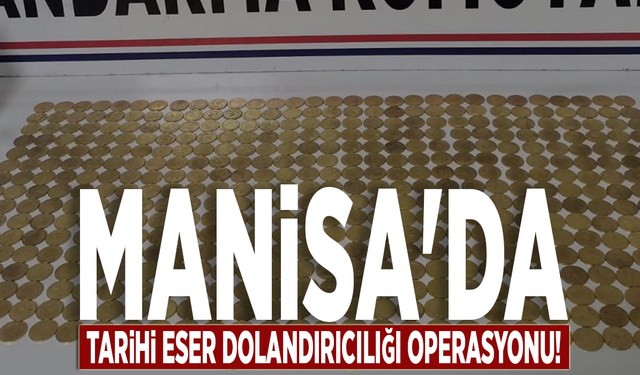 Manisa'da tarihi eser dolandırıcılığı operasyonu: 484 sahte sikke ele geçirildi!