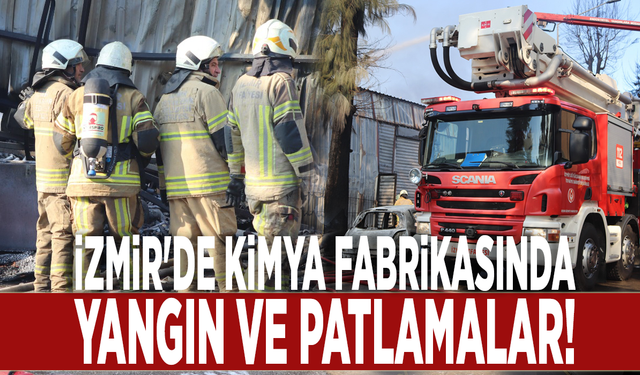 İzmir'de kimya fabrikasında yangın ve patlamalar!