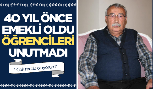 Manisa'da askerlik yapan ve 40 yıl önce emekli olan öğretmen unutulmadı!