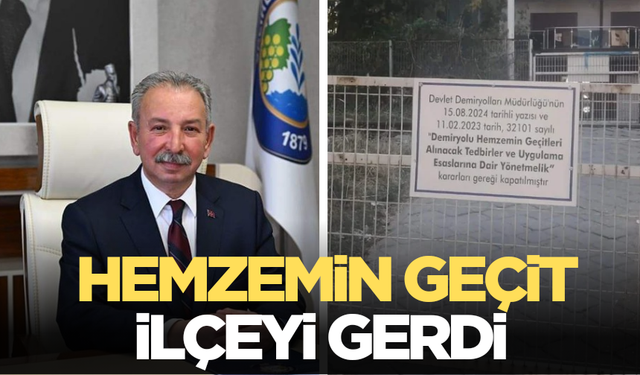 Salihli’de hemzemin geçit kapandı belediye ve vatandaş karşıya karşıya geldi