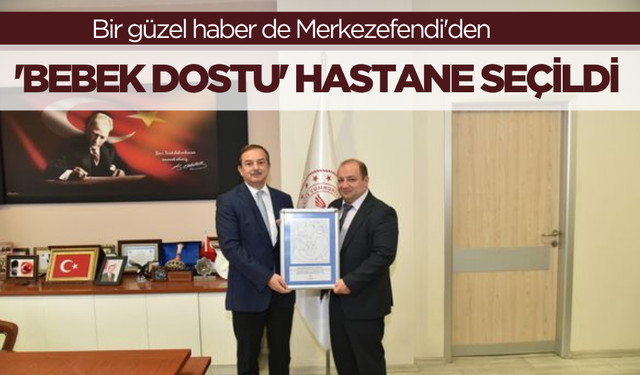 Manisa Merkezefendi Devlet Hastanesi ''Bebek Dostu Hastane” seçildi