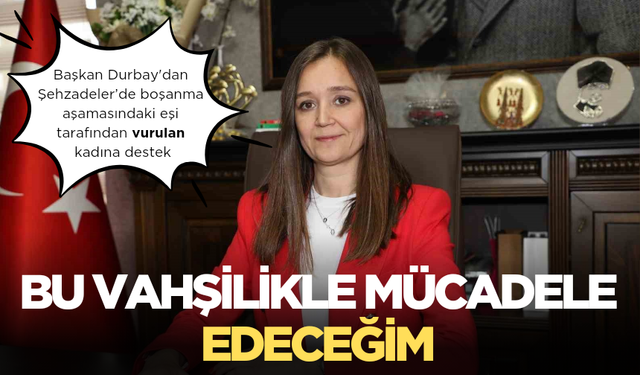 Eşinin vurduğu kadına Durbay'dan destek