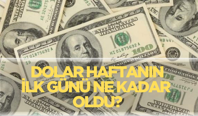 Dolar/TL bugün ne kadar?