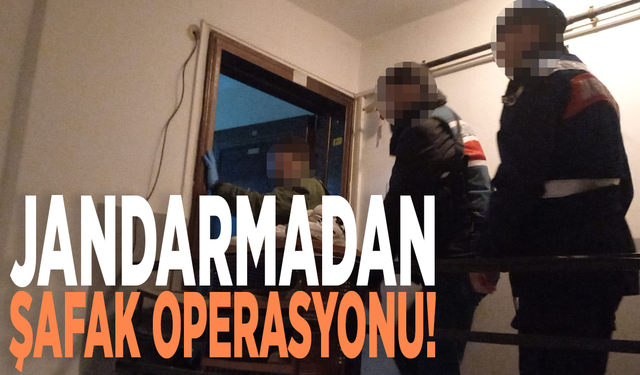 Jandarmadan şafak operasyonu!