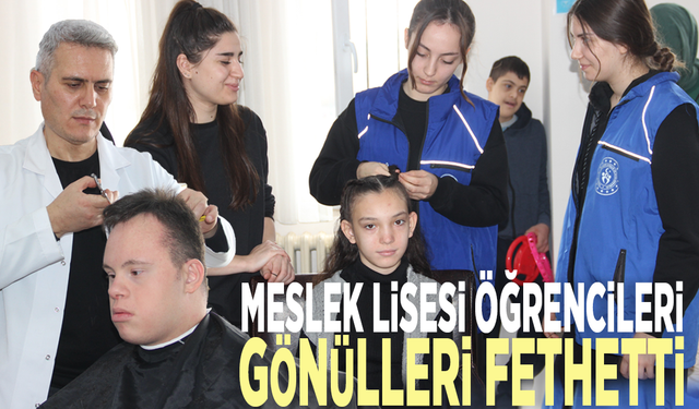 Meslek lisesi öğrencileri gönülleri fethetti