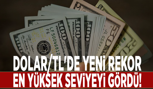 Dolar/TL'de yeni rekor: En yüksek seviyeyi gördü!