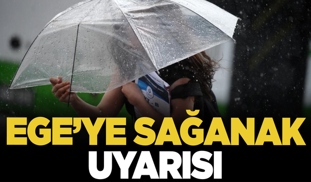 Meteorolojiden Ege'ye sağanak uyarısı