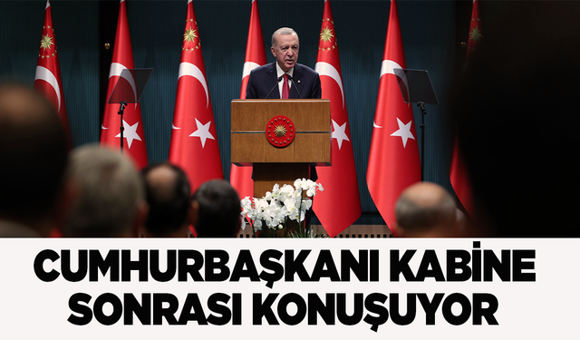 Kabine sonrası Cumhurbaşkanı Erdoğan'dan açıklamalar!