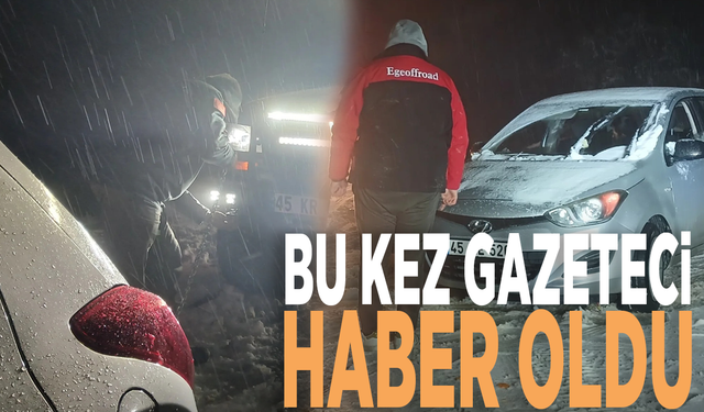 Bu kez gazeteci haber oldu