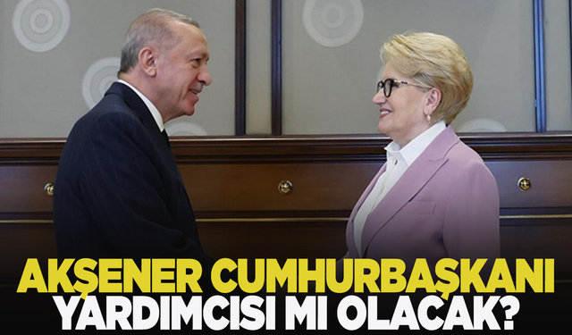 Akşener, Cumhurbaşkanı Yardımcısı olacak iddiası ortalığı karıştırdı