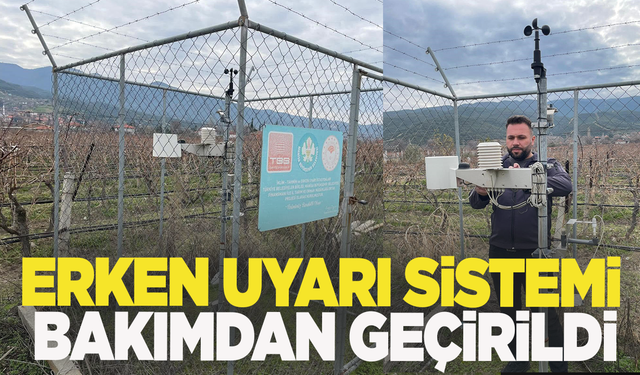 Manisa'da erken uyarı sistemleri bakımdan geçti