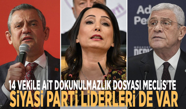 14 vekile ait dokunulmazlık dosyası Meclis'te: Siyasi parti liderleri de var