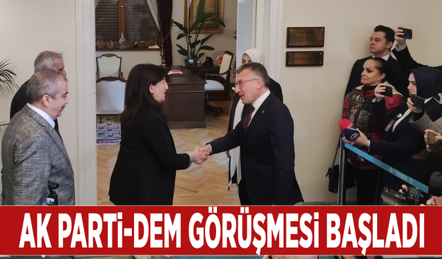 AK Parti-DEM görüşmesi başladı