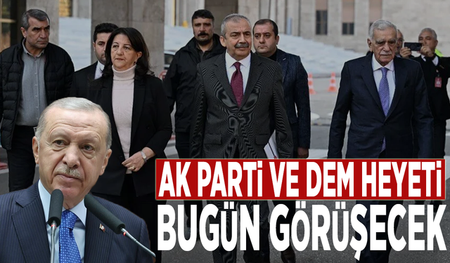 AK Parti ve DEM heyeti bugün görüşecek