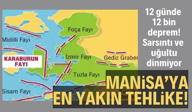 Manisa’ya en yakın tehlike! 12 günde 12 bin deprem: Sarsıntı ve uğultu dinmiyor