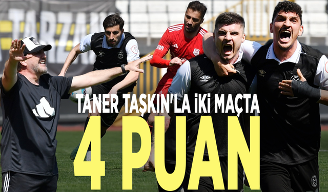 Taner Taşkın'la iki maçta 4 puan