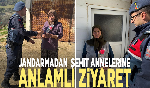Jandarmadan şehit annelerine anlamlı ziyaret