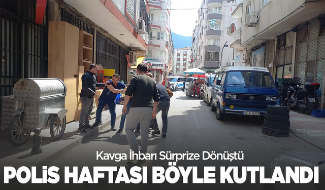 Kavga İhbarı Sürprize Dönüştü: Manisa'da Polis Haftası Kutlaması