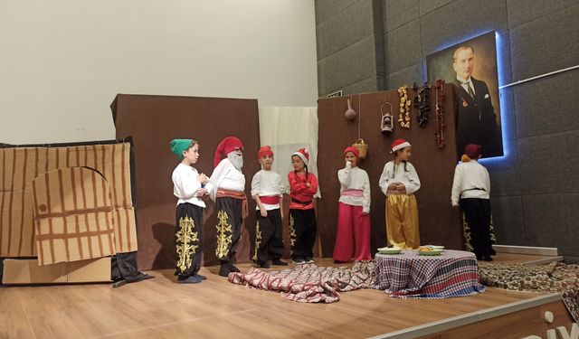 Miniklerden büyük gösteri