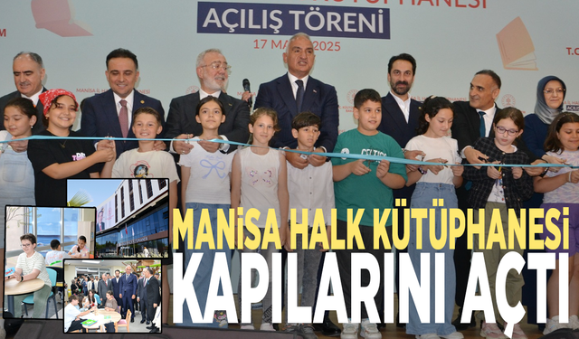 Manisa Halk Kütüphanesi kapılarını açtı