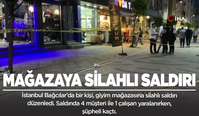 Mağazaya silahlı saldırı: Yaralılar var!