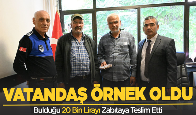 Manisalı vatandaş yolda bulduğu 20 bin TL'yi zabıtaya teslim etti