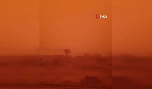 Irak'ı kum fırtınası vurdu | Ölü ve yaralılar var!