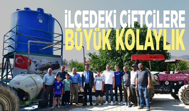 İlçedeki çiftçilere büyük kolaylık