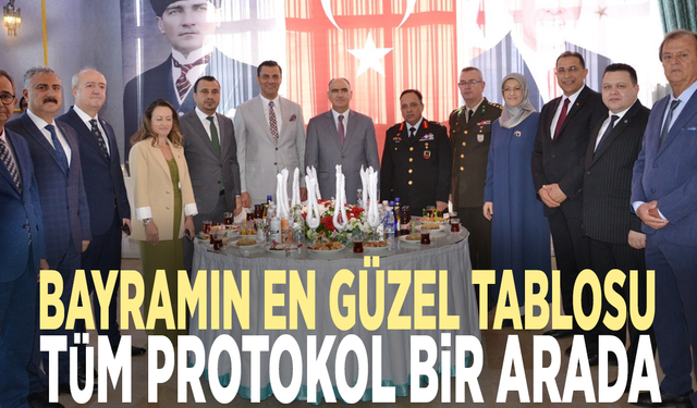 Bayramın en güzel tablosu: Tüm protokol bir arada