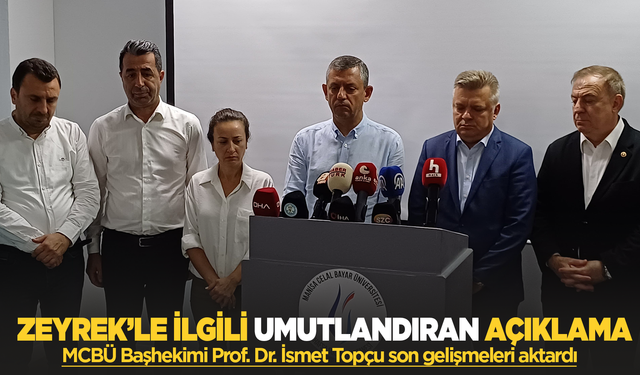 Ferdi Zeyrek'le ilgili umutlandıran açıklama: MCBÜ Başhekimi Prof. Dr. İsmet Topçu'dan açıklamalar