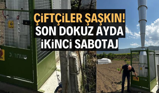Dokuz ay içinde dolu savara ikinci sabotaj