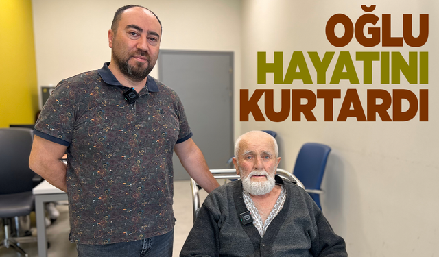 Manisa'da oğlu babasını kalp masajıyla hayata döndürdü