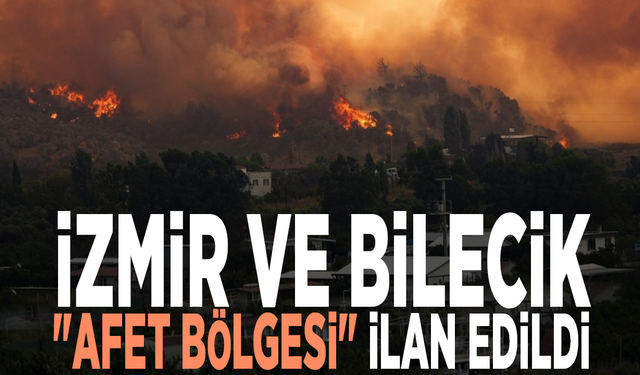 İzmir ve Bilecik "afet bölgesi" ilan edildi